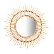 Lustro rattanowe Oko, naturalne, BOHO SWING, 329...