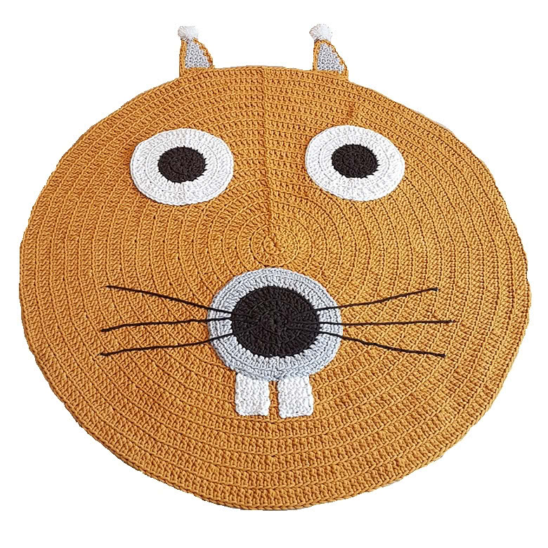 Szydełkowy dywanik Wiewiórka Basia, NOYA DESIGN,...