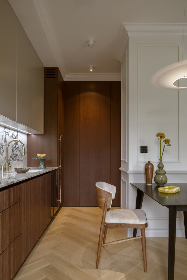 marmur w kuchni - aranżacja