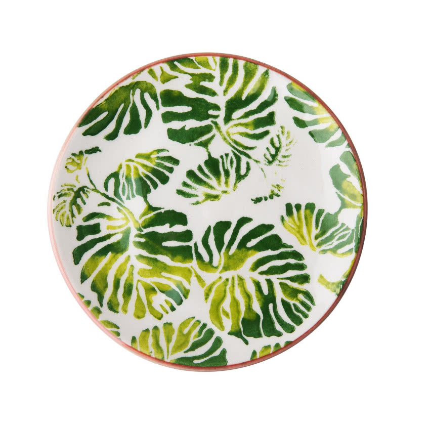 Ceramiczny talerz Tropic Leaf, RICE, 50 zł