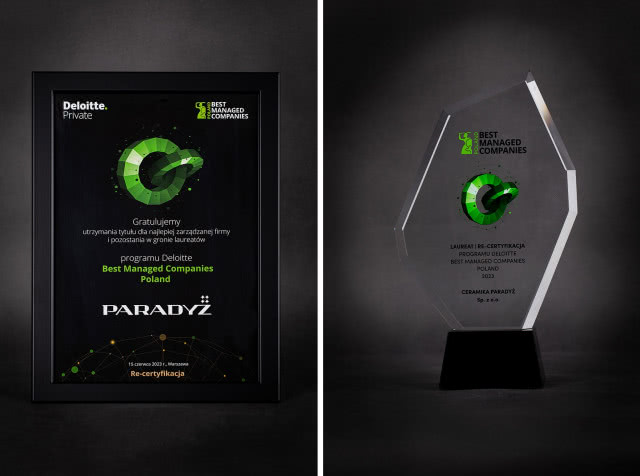 Ceramika Paradyż ponownie z tytułem Best Managed Companies Poland