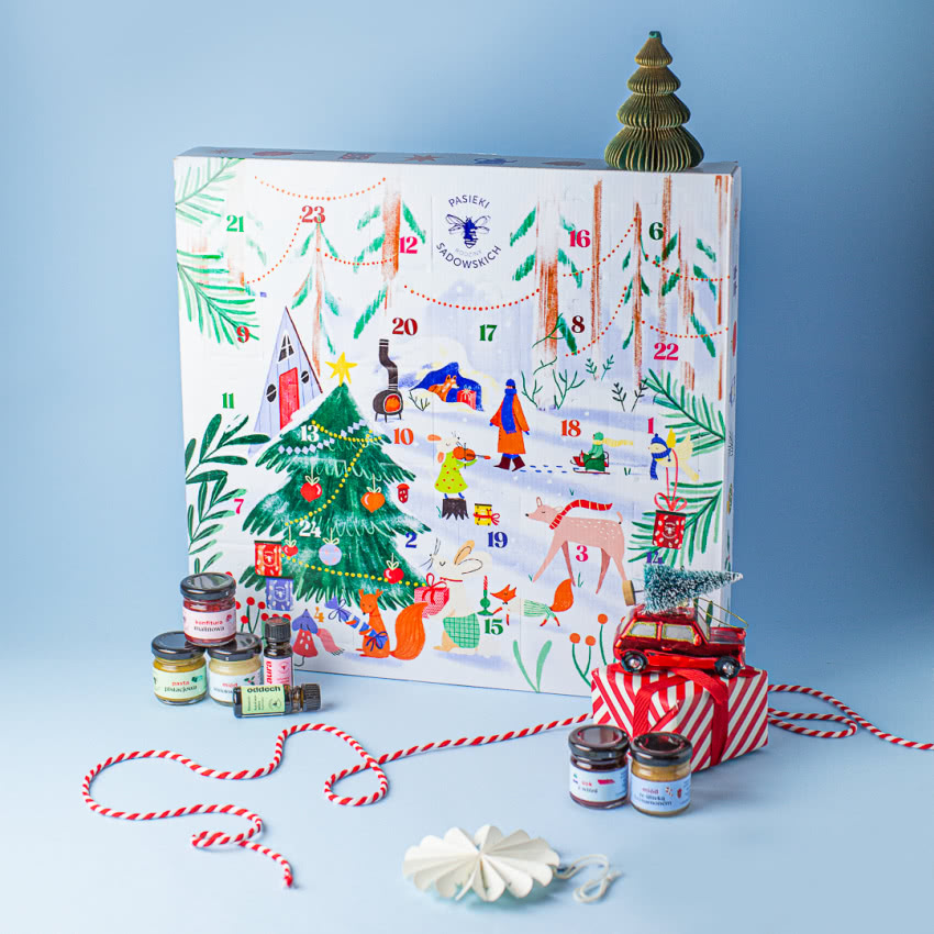 Kalendarz adwentowy z Pasiek Rodziny Sadowskich,...