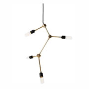 Lampa wisząca Franklin Chandelier Brass