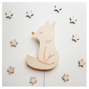 Drewniana lampka nocna Lisek, DREAM WOODS, 179 zł