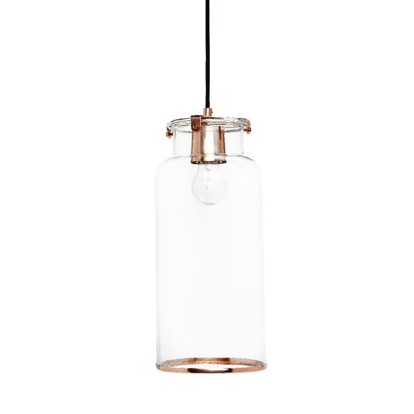 Szklana lampa
Szklany klosz z miedzianym lub...