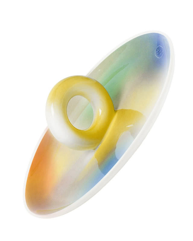 "tęczowa" patera z uchwytem