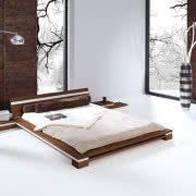 Łózko japońskie TOMA w kolorze orzech. BEDS.pl