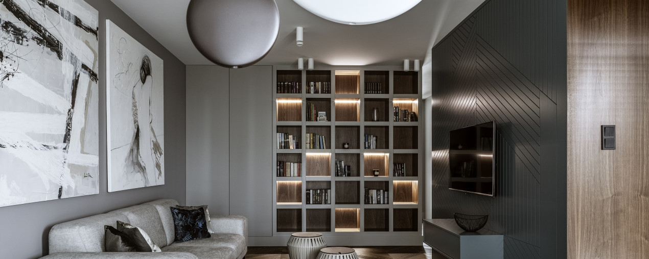 Mieszkanie w stonowanych barwach na warszawskim Mokotowie