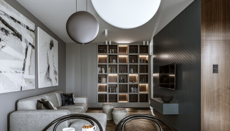 Mieszkanie w stonowanych barwach na warszawskim Mokotowie