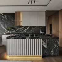 Modern classic z panoramą Warszawy - apartament został połączony z dwóch mieszkań!