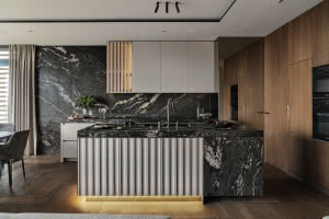 Modern classic z panoramą Warszawy - apartament został połączony z dwóch mieszkań!