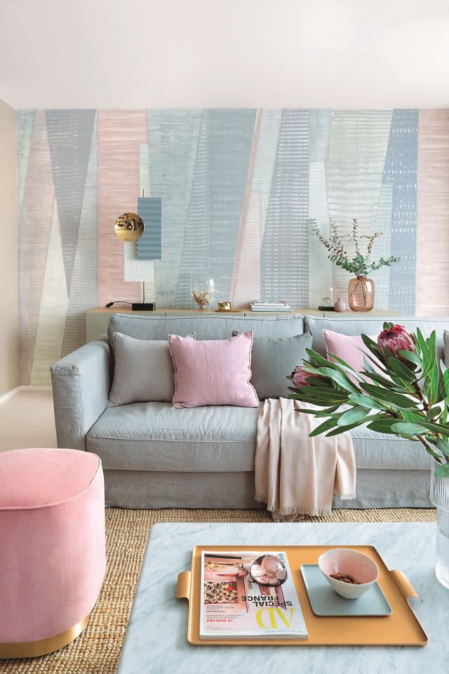 Salon w odcieniach pasteli