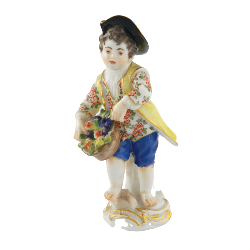 Chłopiec z koszem owoców, Miśnia, model z XVIII...