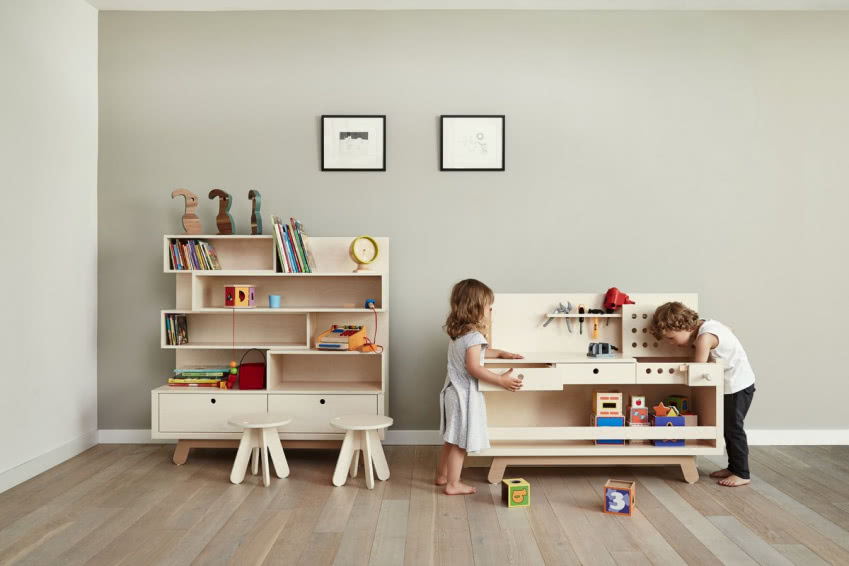 Linia mebelków z dziurką łączy prostą formę,...