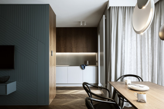 Mieszkanie w stonowanych barwach na warszawskim Mokotowie