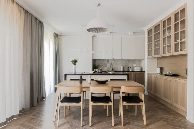 Salon połączony z kuchnią