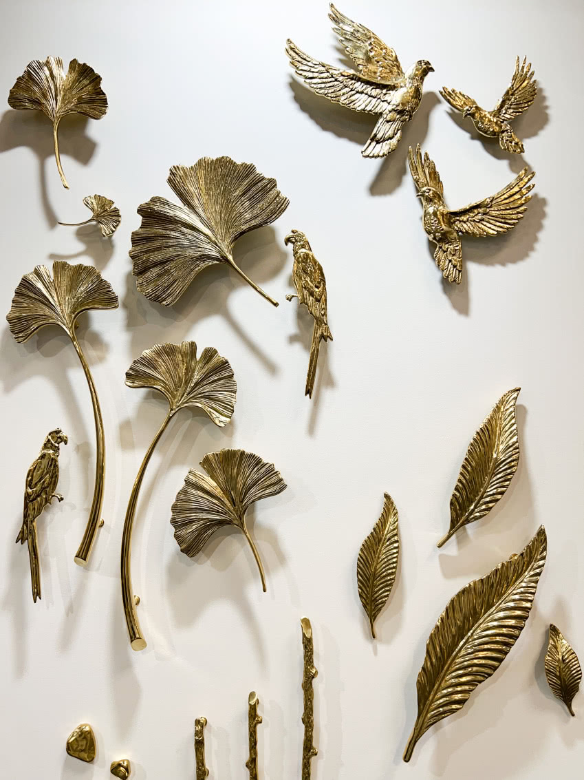 Ekspozycja mosiężnych uchwytów marki PAP DECO.