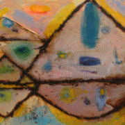 Albertyna Kacalak, "Dwie góry", 2012 r., olej,...