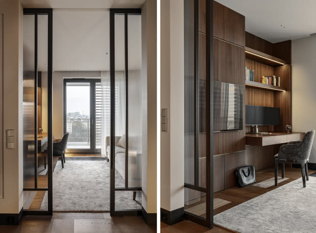 gabinet ze szklaną ścianką