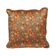POSZEWKA SATYNOWA NA PODUSZKĘ PAISLEY 80x80 cm,...