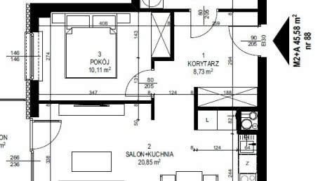 Funkcjonalny salon z aneksem