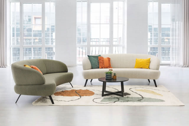 Nowoczesne sofy w salonie