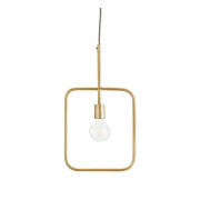 Geometryczna lampa wisząca, mosiężna, Madam Stoltz