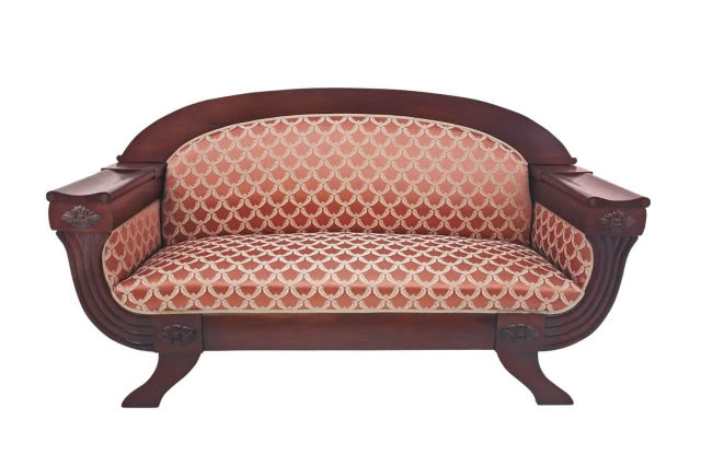 Sofa z połowy XIX wieku w stylu wiktoriańskim