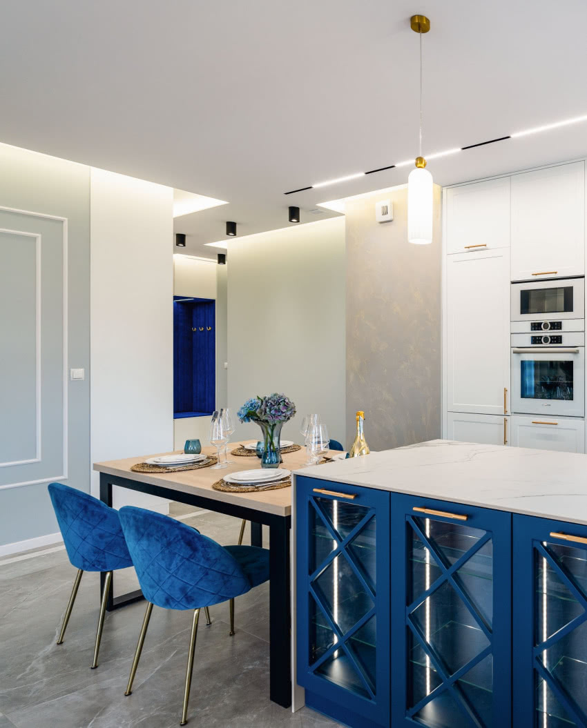 Fronty kuchenne wykonane z lakierowanych paneli,...