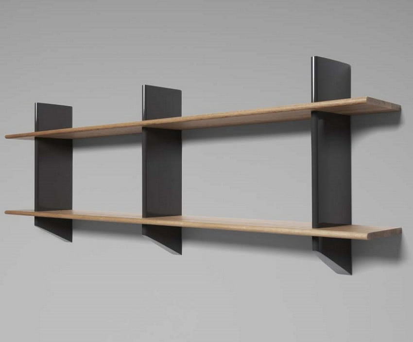 Kolekcja Prouvé Raw - półki Rayonnage Mural z...