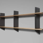 Kolekcja Prouvé Raw - półki Rayonnage Mural z...