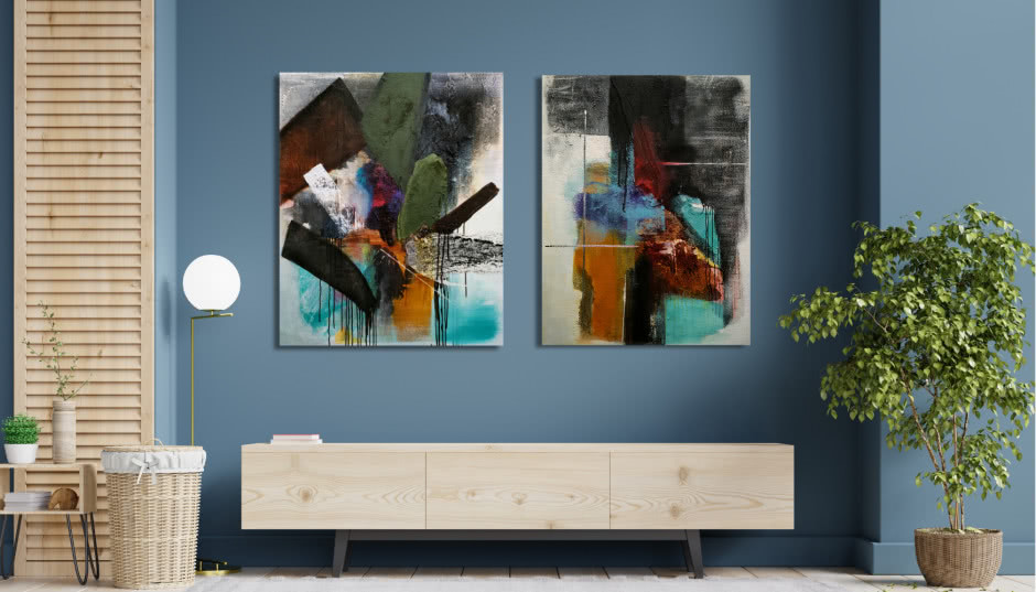 Sztuka abstrakcyjna we wnętrzach - jak ją wprowadzić do swojego domu?