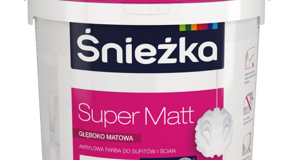 Śnieżka jeszcze bardziej matowa - farba do ścian i sufitów