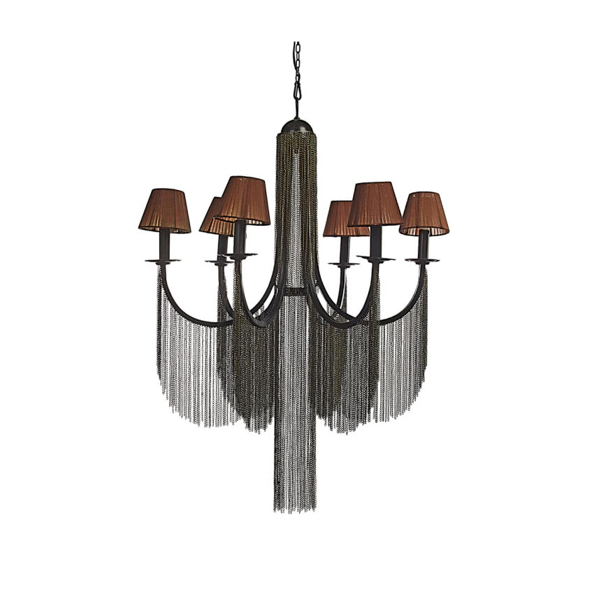 Metalowa lampa wisząca Chandelier Gatsby, wys....