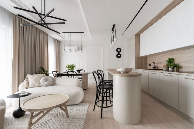 Jawor-Parkiet Design Awards 2023 nagroda główna w kategorii realizacja Sandra Gałuszka, Zaokrąglone kształty. Fot. Fotomohito