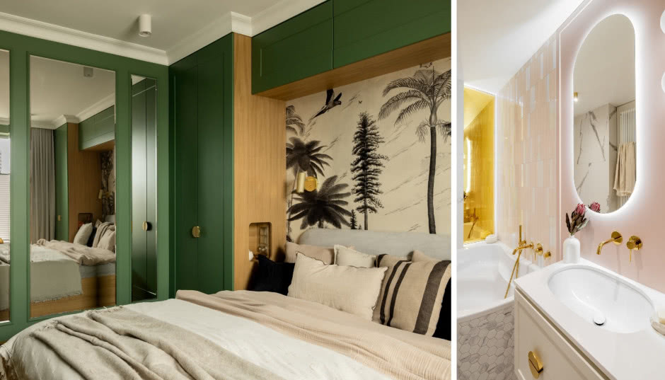 Kolorowe mieszkanie na wrocławskim Ołbinie. Właściciele zdecydowali się na osobne łazienki!