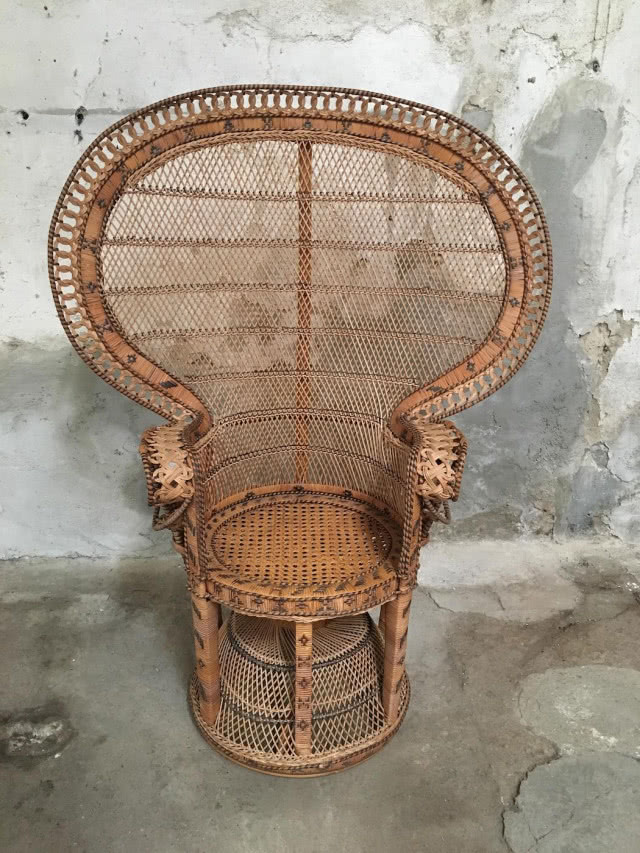 fotel wiklinowy meble boho