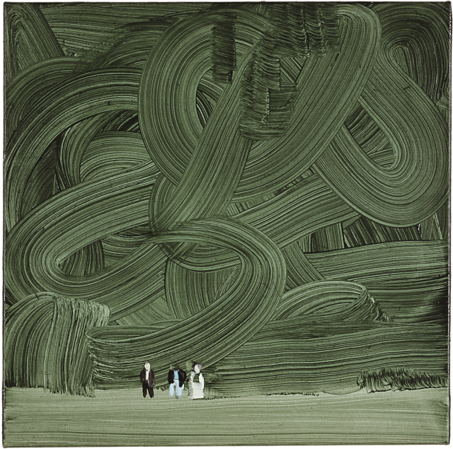 Wilhelm Sasnal, „Shoah (Las)”, 2003, olej na płótnie,
kolekcja prywatna