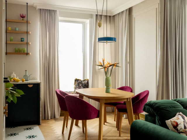 Kolorowe meble do jadalni i salonu