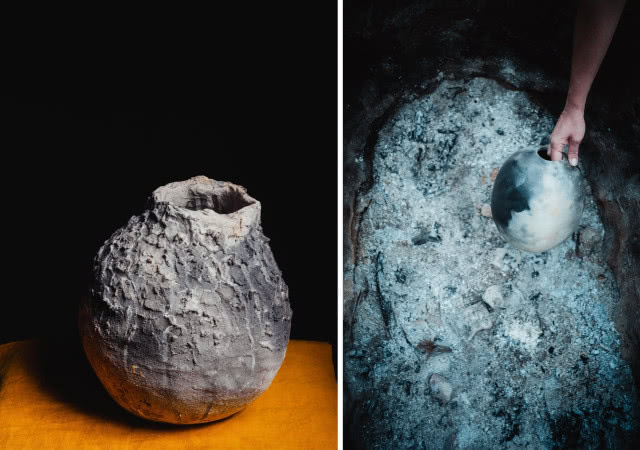 ceramika wypalana w ziemi