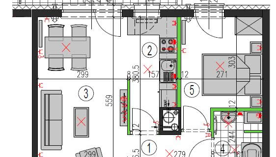 Miejsce na biurko w salonie