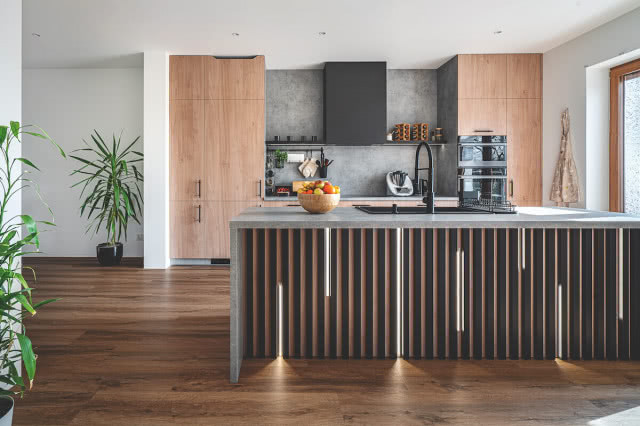 lamele na wyspie kuchennej