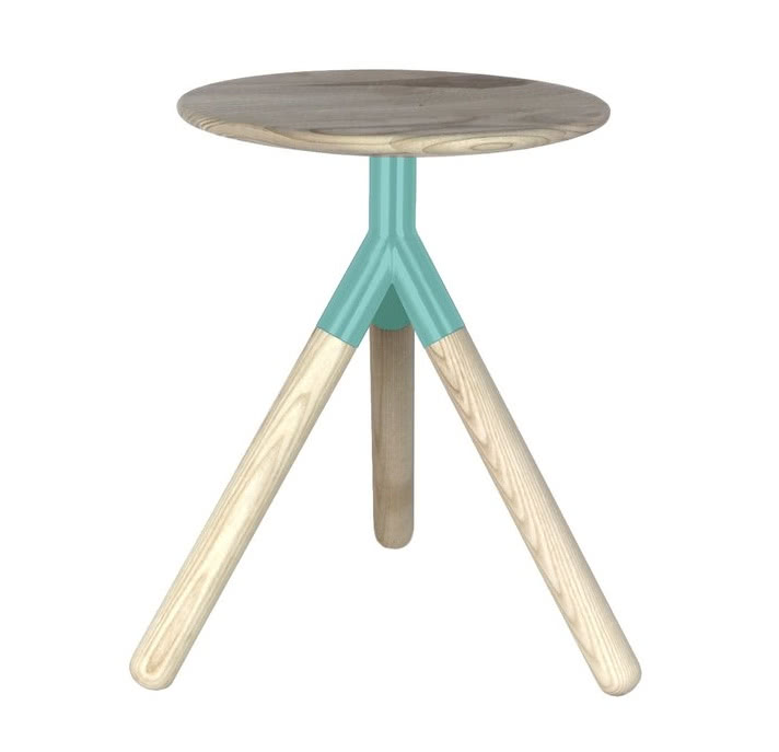 Moon Stool, trójnogi stołek, kolekcja Collective...