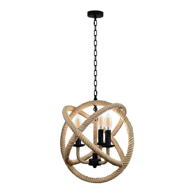 Lampa Wisząca Globo Rope Butik Czasnawnętrze