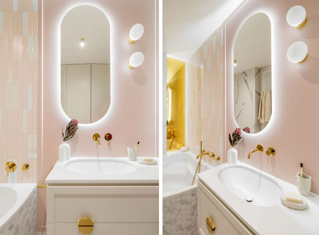 Różowa łazienka tylko dla kobiet