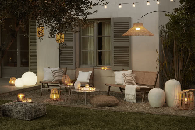 balkon taras w stylu boho