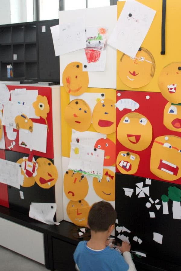 Prace plastyczne dzieci uczestniczących w...