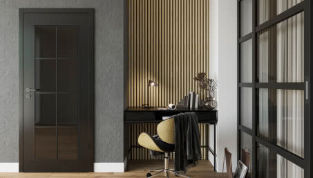 Drzwi z czarnymi przeszkleniami - nowoczesność i elegancja w jednym