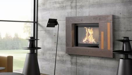 Salon z kominkiem - style, formy, materiały