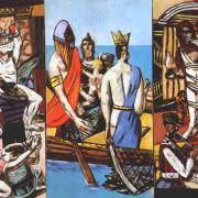 Erich Heckel, "Autoportret przy sztalugach"....